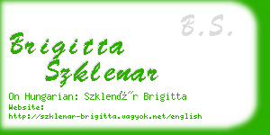 brigitta szklenar business card